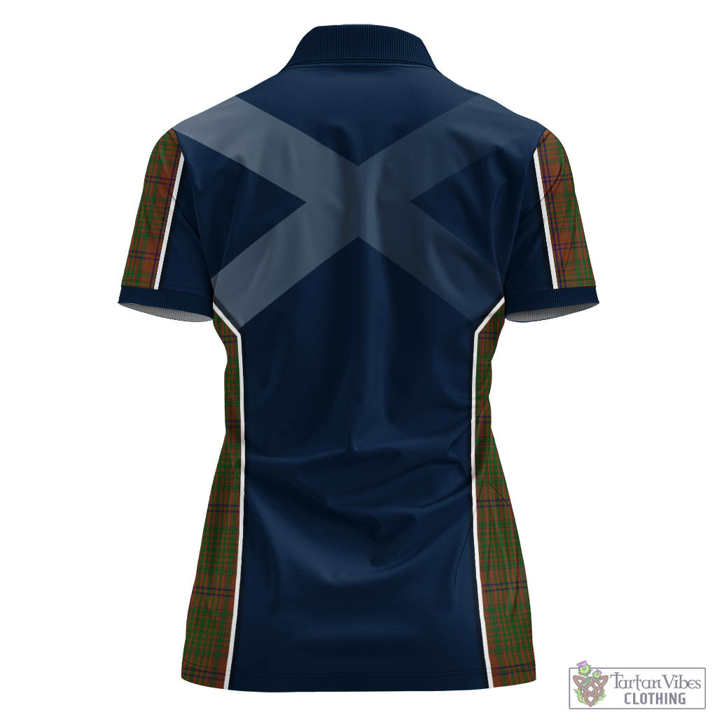 MacGillivray Hunting Tartan Women's Polo Shirt with Family Crest and Lion Rampant Vibes Sport Style - Tartan Vibes Clothing