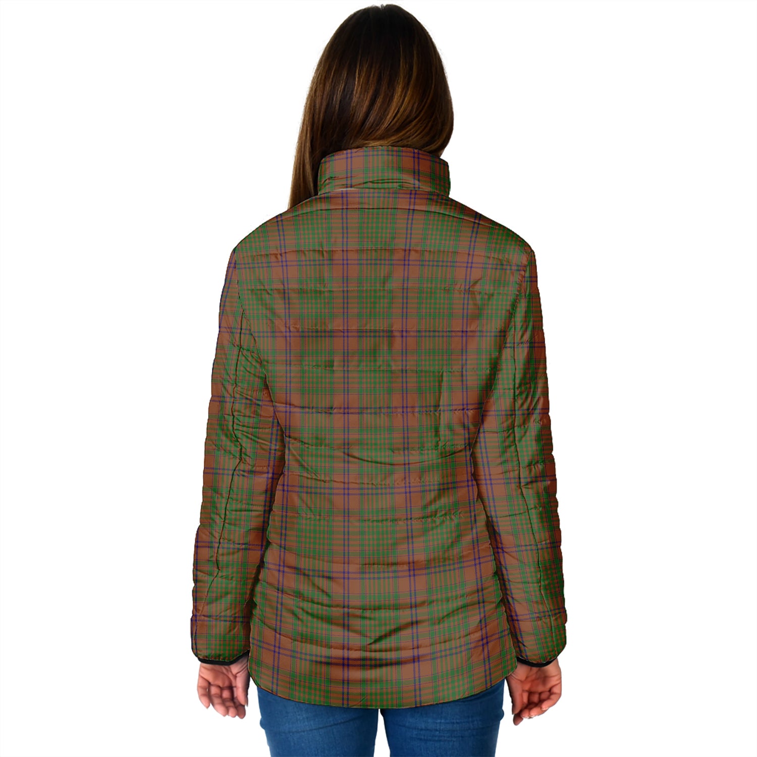 MacGillivray Hunting Tartan Padded Jacket with Family Crest - Tartan Vibes Clothing