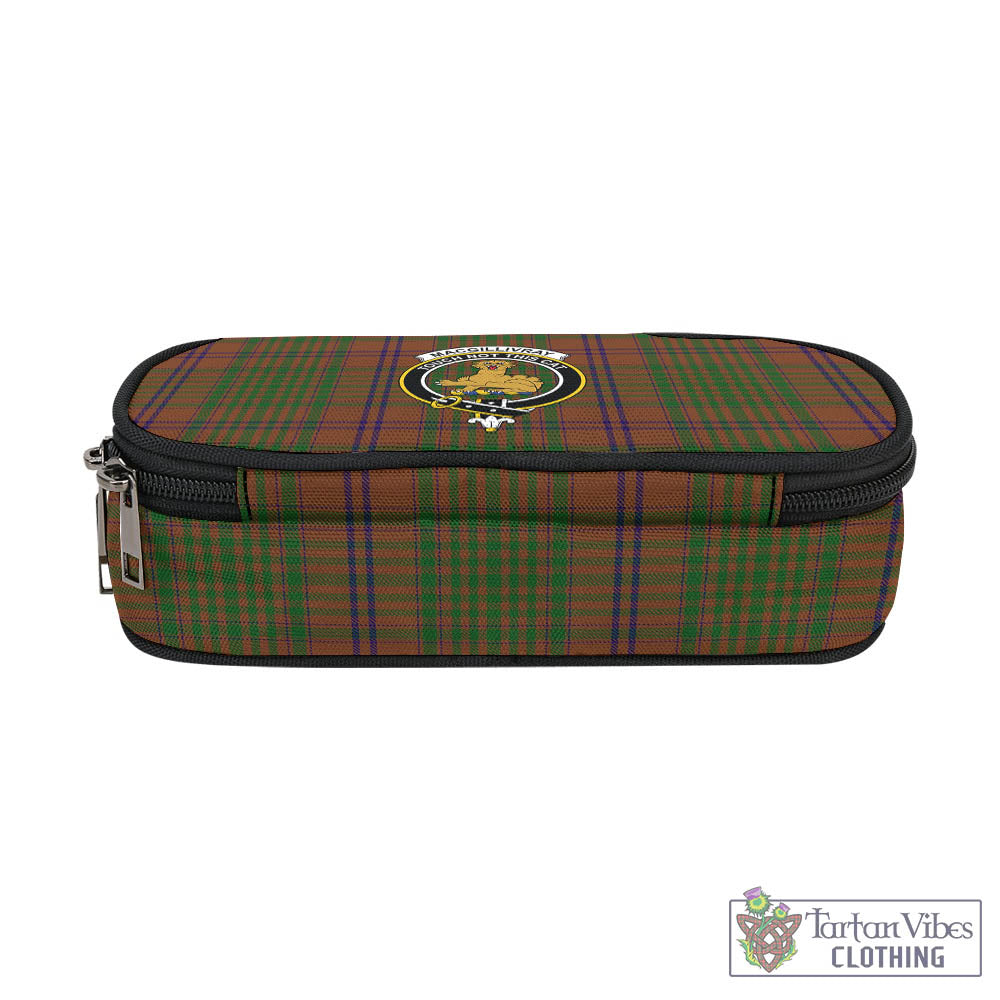 Tartan Vibes Clothing MacGillivray Hunting Tartan Pen and Pencil Case with Family Crest