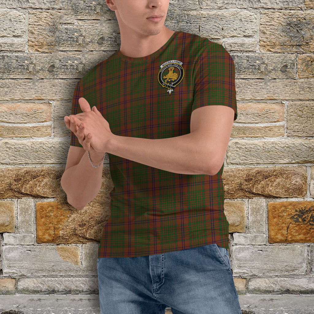 MacGillivray Hunting Tartan T-Shirt with Family Crest - Tartan Vibes Clothing