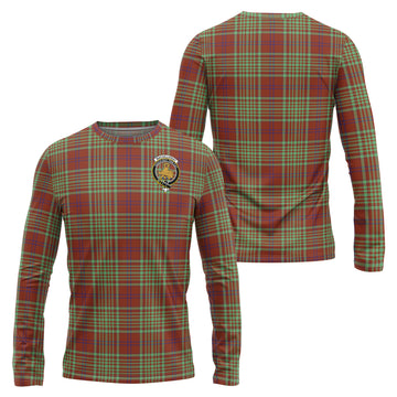 MacGillivray Hunting Ancient Tartan Long Sleeve T-Shirt with Family Crest