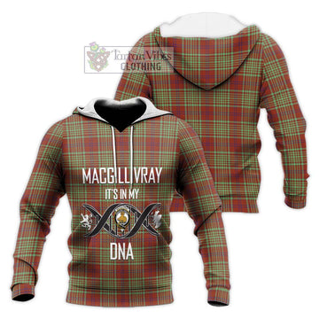 MacGillivray Hunting Ancient Tartan Knitted Hoodie with Family Crest DNA In Me Style