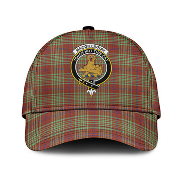 MacGillivray Hunting Ancient Tartan Classic Cap with Family Crest