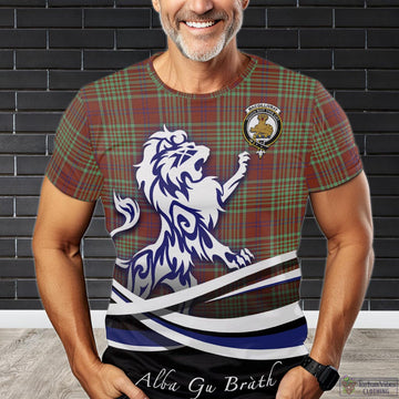 MacGillivray Hunting Ancient Tartan T-Shirt with Alba Gu Brath Regal Lion Emblem