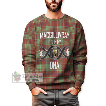 MacGillivray Hunting Ancient Tartan Sweatshirt with Family Crest DNA In Me Style