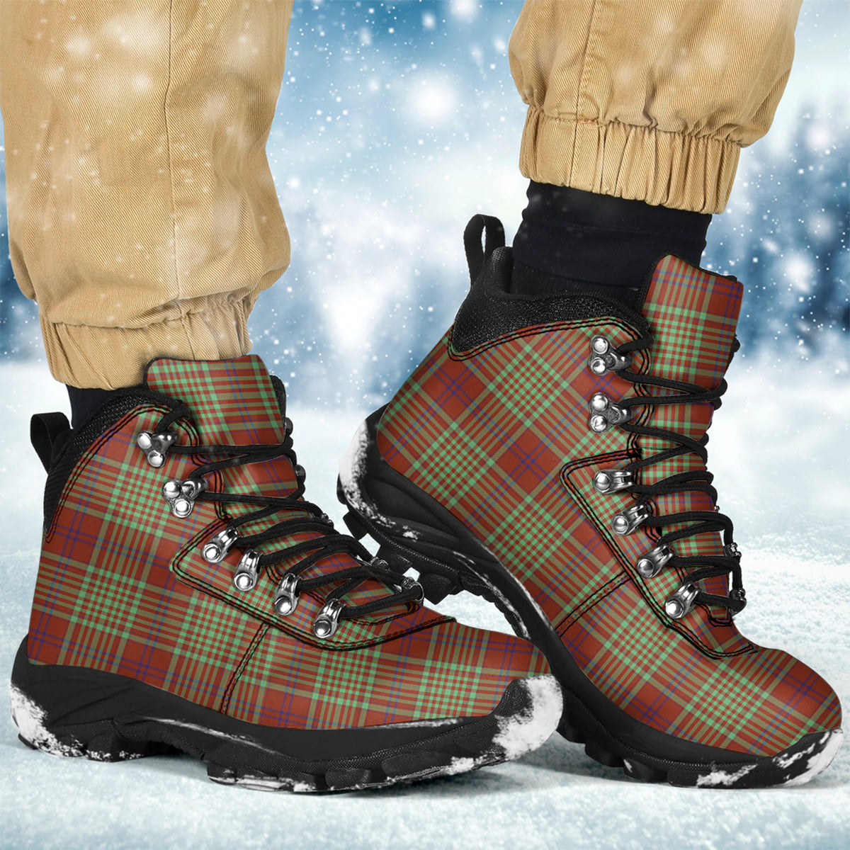 MacGillivray Hunting Ancient Tartan Alpine Boots - Tartanvibesclothing