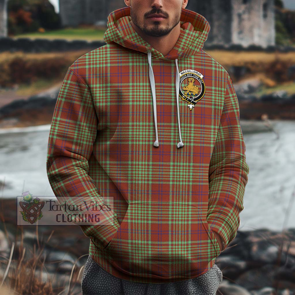 MacGillivray Hunting Ancient Tartan Cotton Hoodie with Family Crest Pullover Hoodie XS - Tartan Vibes Clothing