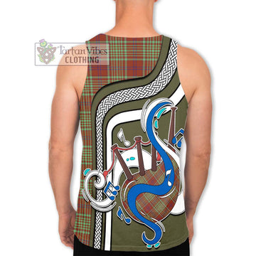 MacGillivray Hunting Ancient Tartan Men's Tank Top with Epic Bagpipe Style