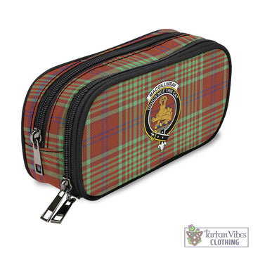 MacGillivray Hunting Ancient Tartan Pen and Pencil Case with Family Crest