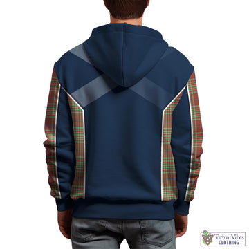 MacGillivray Hunting Ancient Tartan Hoodie with Family Crest and Scottish Thistle Vibes Sport Style