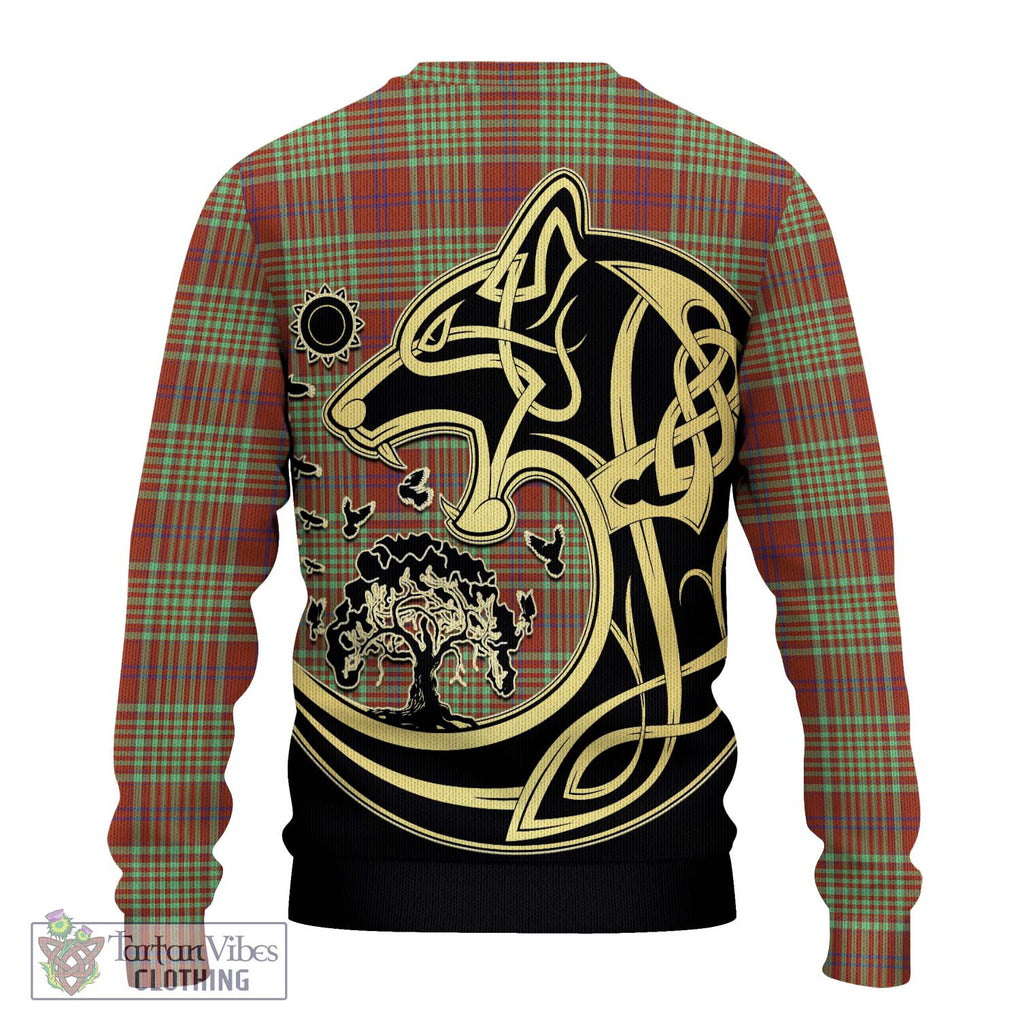 MacGillivray Hunting Ancient Tartan Knitted Sweater with Family Crest Celtic Wolf Style - Tartan Vibes Clothing