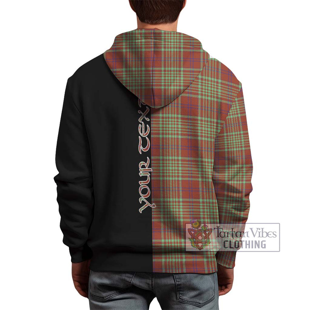 MacGillivray Hunting Ancient Tartan Hoodie with Family Crest and Half Of Me Style - Tartanvibesclothing Shop