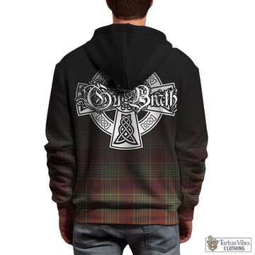 MacGillivray Hunting Ancient Tartan Hoodie Featuring Alba Gu Brath Family Crest Celtic Inspired