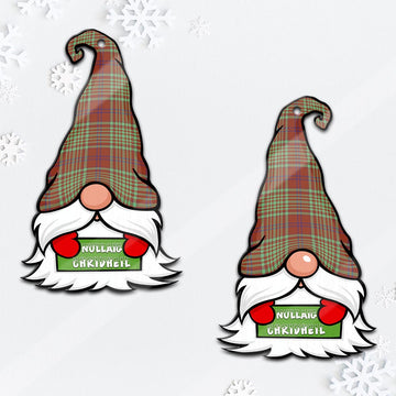 MacGillivray Hunting Ancient Gnome Christmas Ornament with His Tartan Christmas Hat