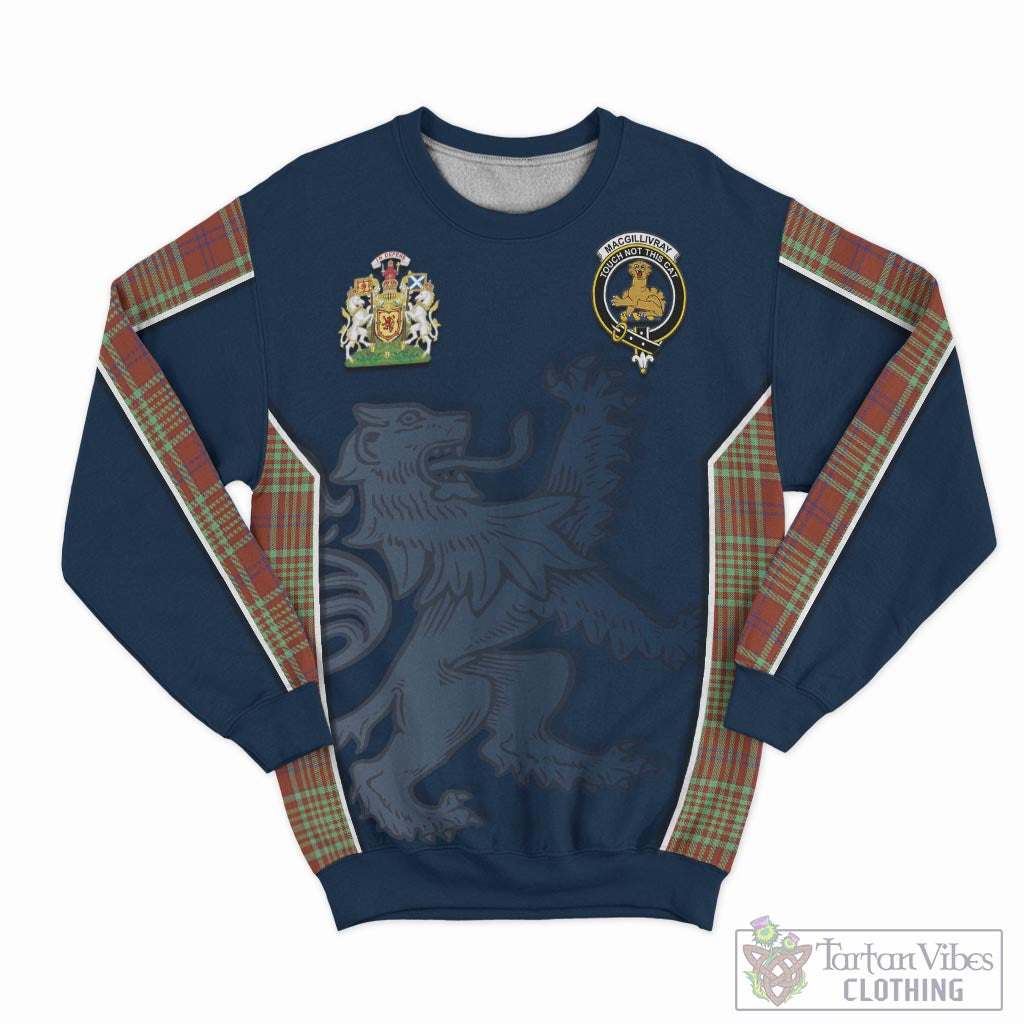 Tartan Vibes Clothing MacGillivray Hunting Ancient Tartan Sweater with Family Crest and Lion Rampant Vibes Sport Style