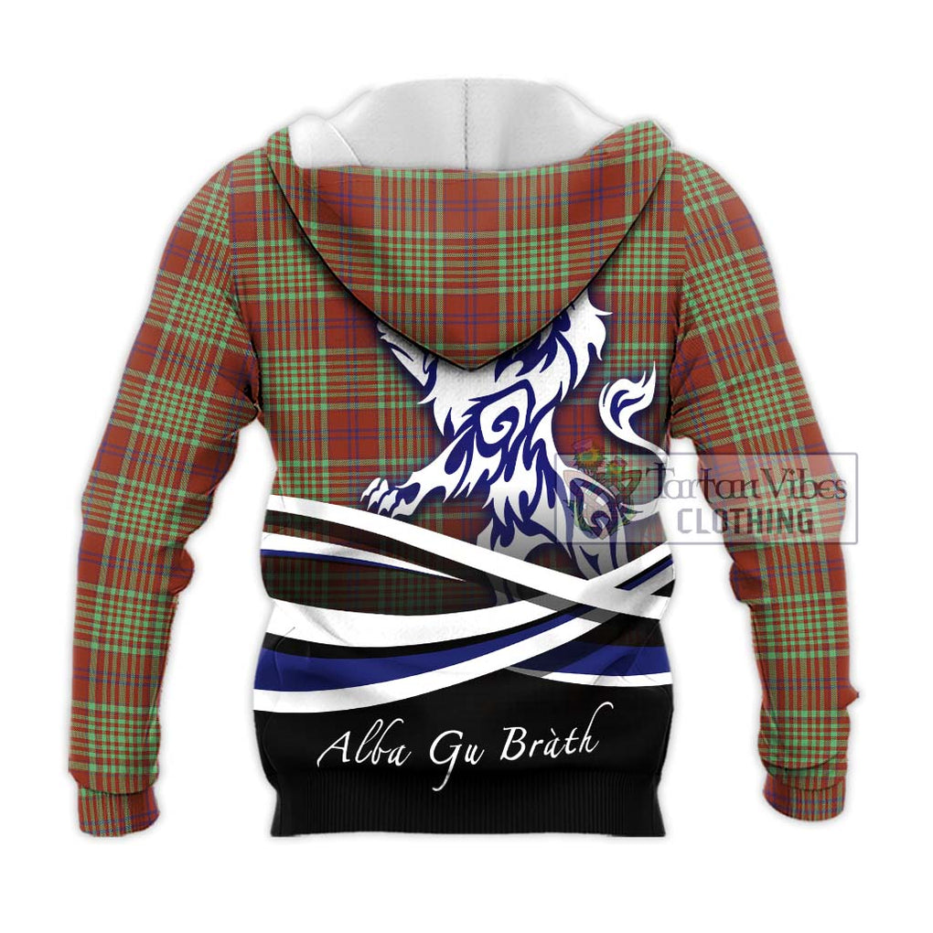 MacGillivray Hunting Ancient Tartan Knitted Hoodie with Alba Gu Brath Regal Lion Emblem - Tartanvibesclothing Shop