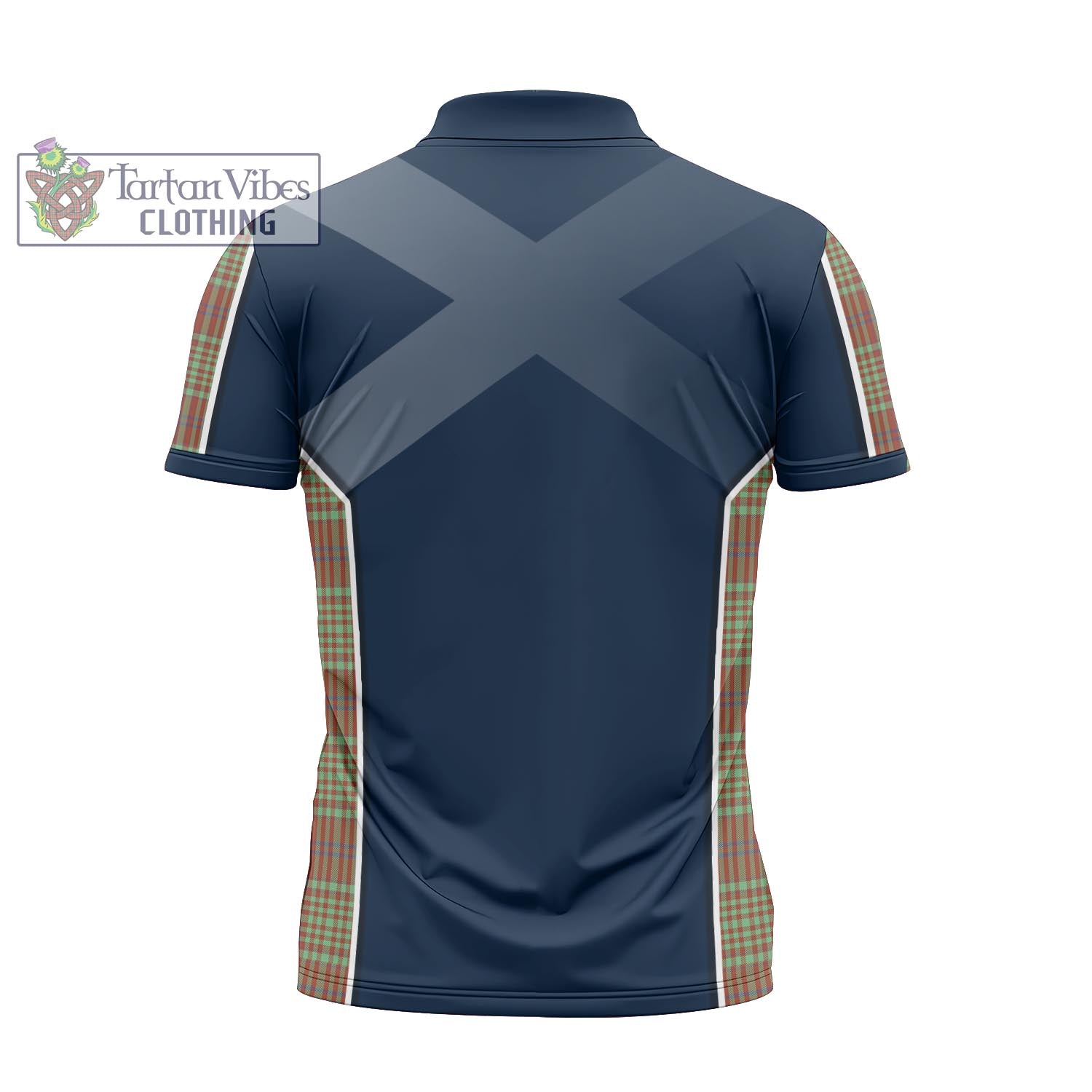 Tartan Vibes Clothing MacGillivray Hunting Ancient Tartan Zipper Polo Shirt with Family Crest and Scottish Thistle Vibes Sport Style