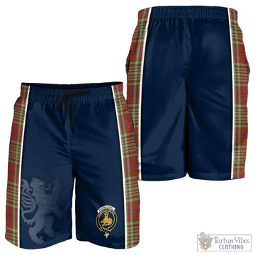 MacGillivray Hunting Ancient Tartan Men's Shorts with Family Crest and Lion Rampant Vibes Sport Style