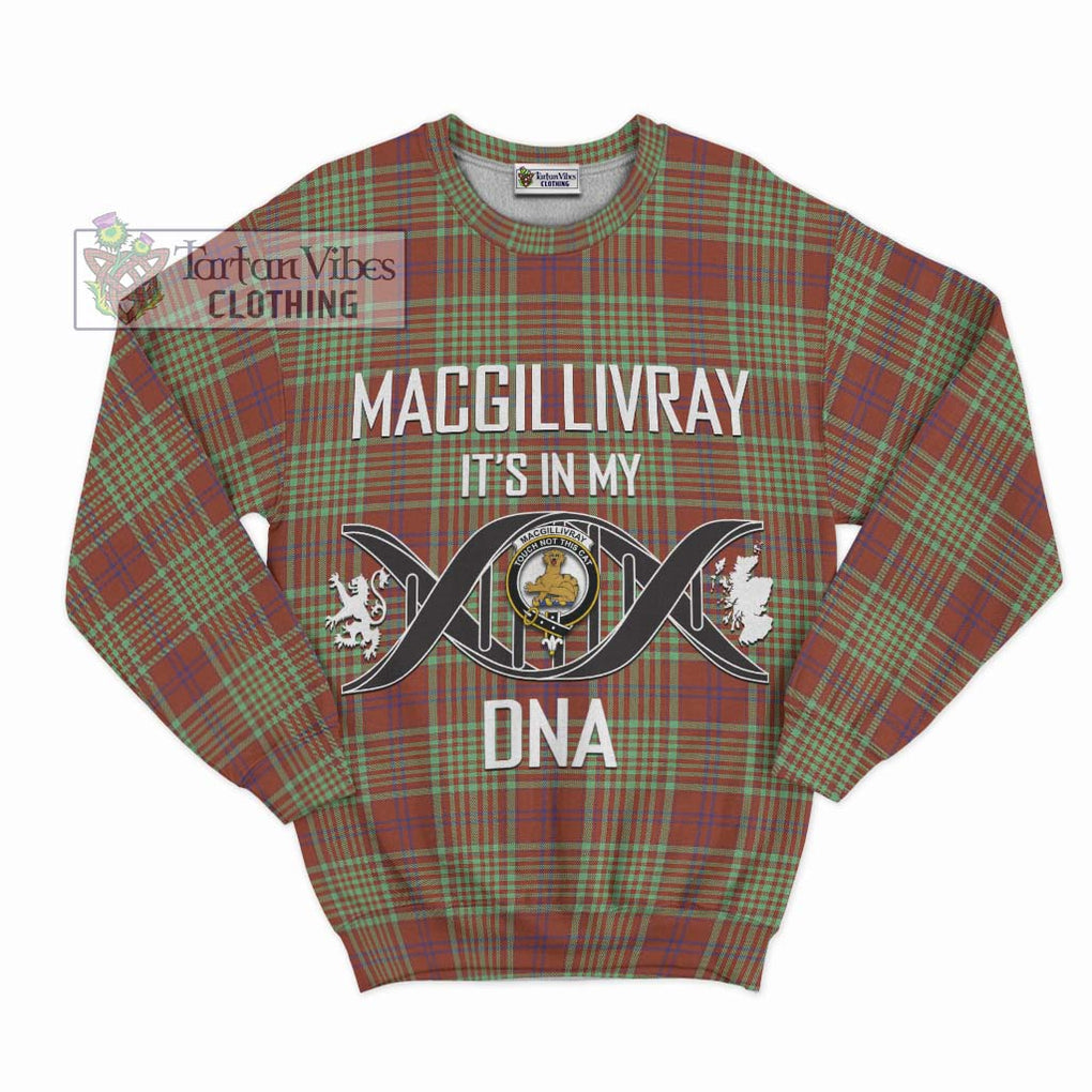 MacGillivray Hunting Ancient Tartan Sweatshirt with Family Crest DNA In Me Style - Tartanvibesclothing Shop