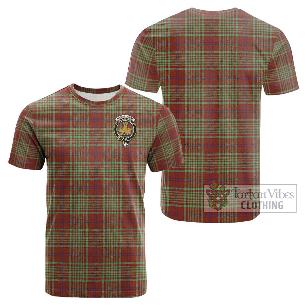 MacGillivray Hunting Ancient Tartan Cotton T-Shirt with Family Crest Kid's Shirt - Tartanvibesclothing Shop