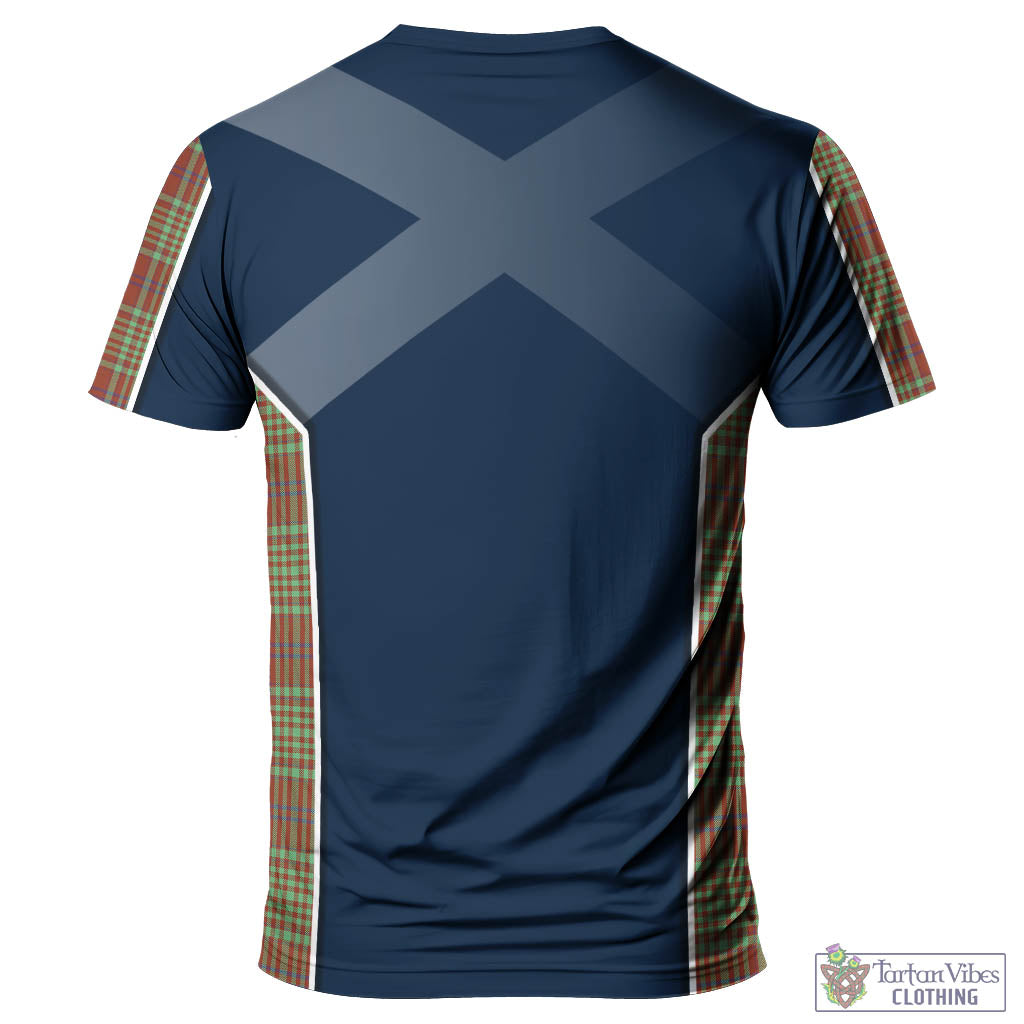 Tartan Vibes Clothing MacGillivray Hunting Ancient Tartan T-Shirt with Family Crest and Lion Rampant Vibes Sport Style