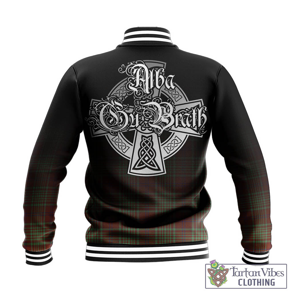 Tartan Vibes Clothing MacGillivray Hunting Ancient Tartan Baseball Jacket Featuring Alba Gu Brath Family Crest Celtic Inspired