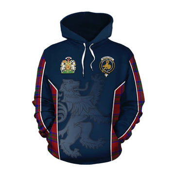 MacGillivray (McGillivray) Tartan Cotton Hoodie with Family Crest and Lion Rampant Vibes Sport Style