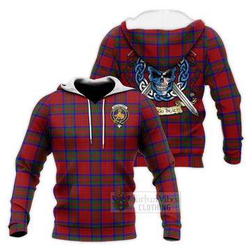 MacGillivray (McGillivray) Tartan Knitted Hoodie with Family Crest Celtic Skull Style