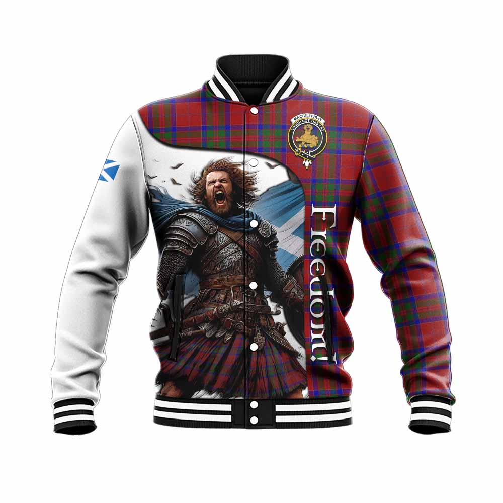 Tartan Vibes Clothing MacGillivray (McGillivray) Crest Tartan Baseball Jacket Inspired by the Freedom of Scottish Warrior