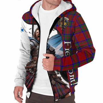 MacGillivray (McGillivray) Crest Tartan Sherpa Hoodie Inspired by the Freedom of Scottish Warrior