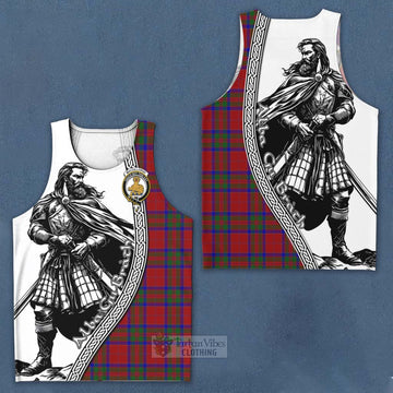 MacGillivray (McGillivray) Tartan Clan Crest Men's Tank Top with Highlander Warrior Celtic Style