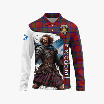 MacGillivray (McGillivray) Crest Tartan Long Sleeve Polo Shirt Inspired by the Freedom of Scottish Warrior