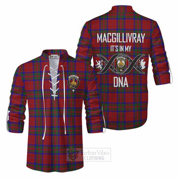 MacGillivray (McGillivray) Tartan Ghillie Kilt Shirt with Family Crest DNA In Me Style