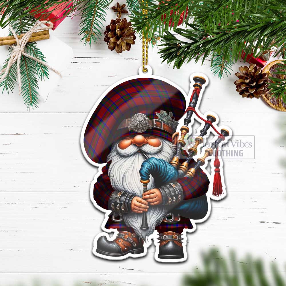 Tartan Vibes Clothing MacGillivray (McGillivray) Tartan Badpiper Gnome Christmas Ornament