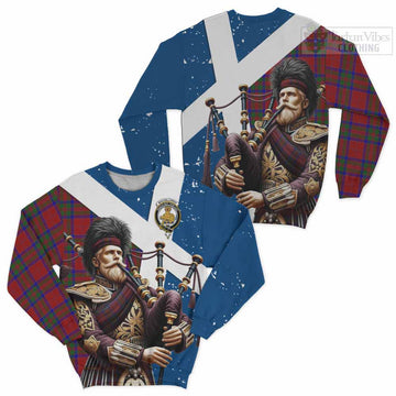 MacGillivray (McGillivray) Tartan Sweatshirt with Family Crest Scottish Bagpiper Vibes