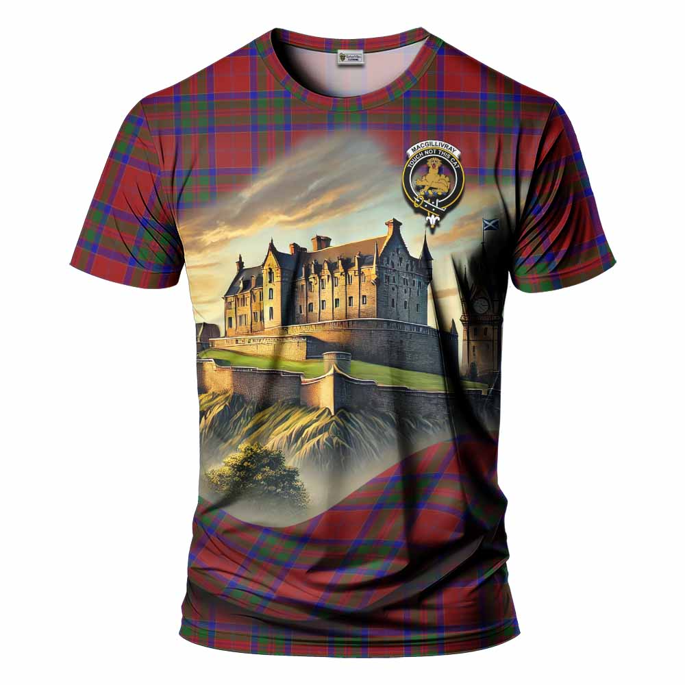MacGillivray (McGillivray) Tartan Family Crest T-Shirt with Scottish Ancient Castle Style Kid's Shirt - Tartan Vibes Clothing