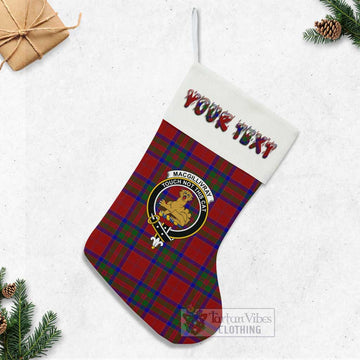 MacGillivray (McGillivray) Tartan Family Crest Christmas Stocking with Personalized Text