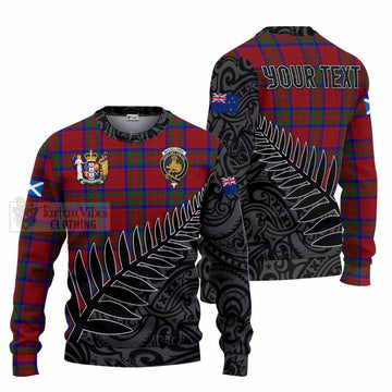 MacGillivray (McGillivray) Crest Tartan Knitted Sweater with New Zealand Silver Fern Half Style