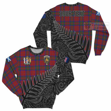 MacGillivray (McGillivray) Crest Tartan Sweatshirt with New Zealand Silver Fern Half Style