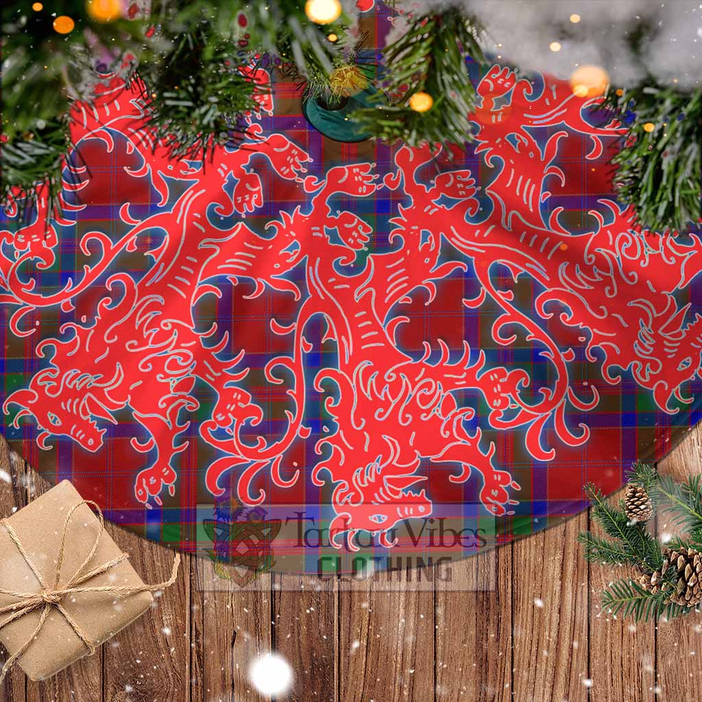 Tartan Vibes Clothing MacGillivray (McGillivray) Tartan Christmas Tree Skirt Lion Rampant Style