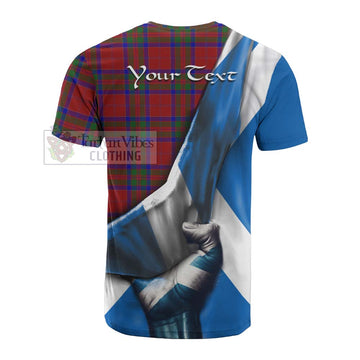 MacGillivray (McGillivray) Tartan Cotton T-shirt with Family Crest Scotland Patriotic Style