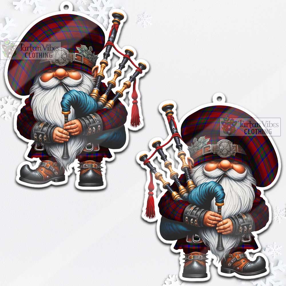 Tartan Vibes Clothing MacGillivray (McGillivray) Tartan Badpiper Gnome Christmas Ornament