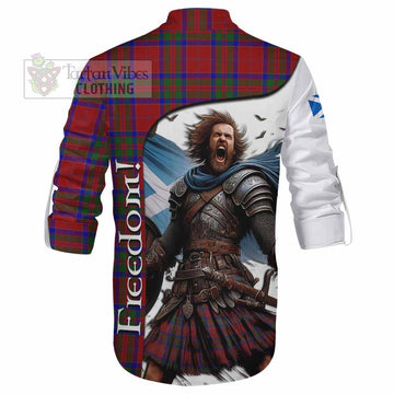 MacGillivray (McGillivray) Crest Tartan Ghillie Kilt Shirt Inspired by the Freedom of Scottish Warrior