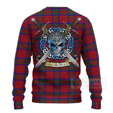 MacGillivray (McGillivray) Tartan Ugly Sweater with Family Crest Celtic Skull Style