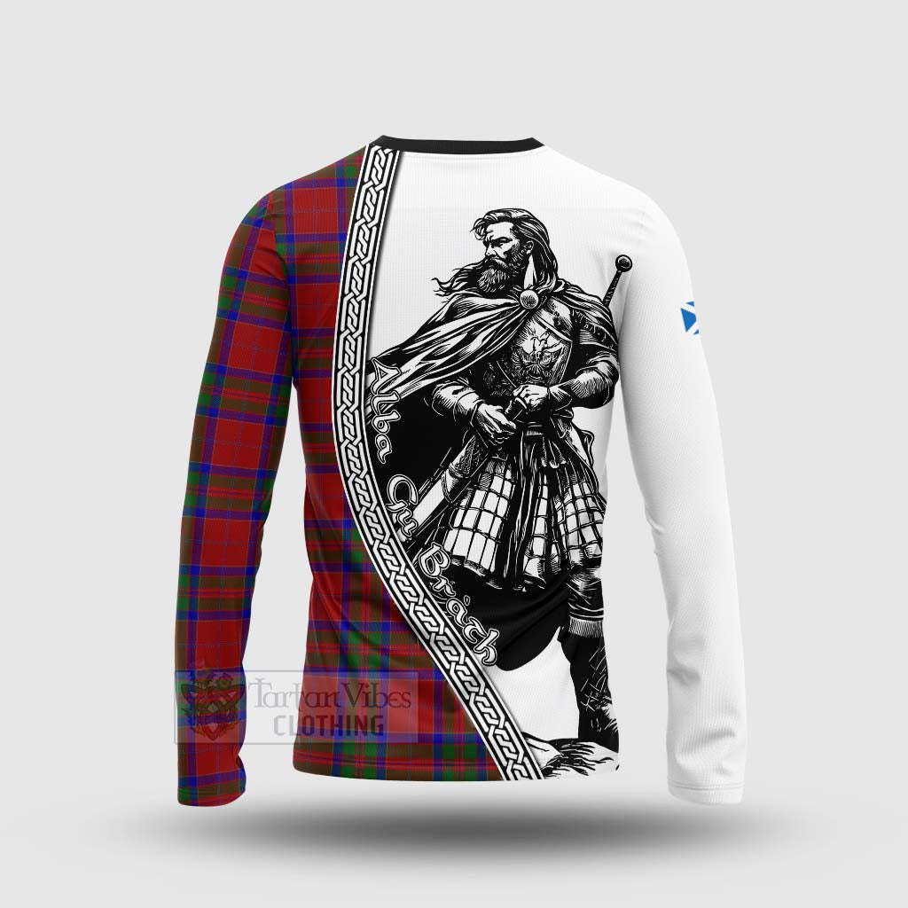 Tartan Vibes Clothing MacGillivray (McGillivray) Tartan Clan Crest Long Sleeve T-Shirt with Highlander Warrior Celtic Style