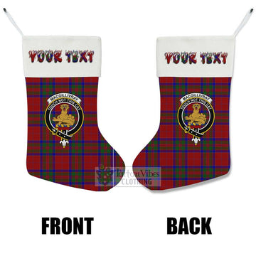 MacGillivray (McGillivray) Tartan Family Crest Christmas Stocking with Personalized Text