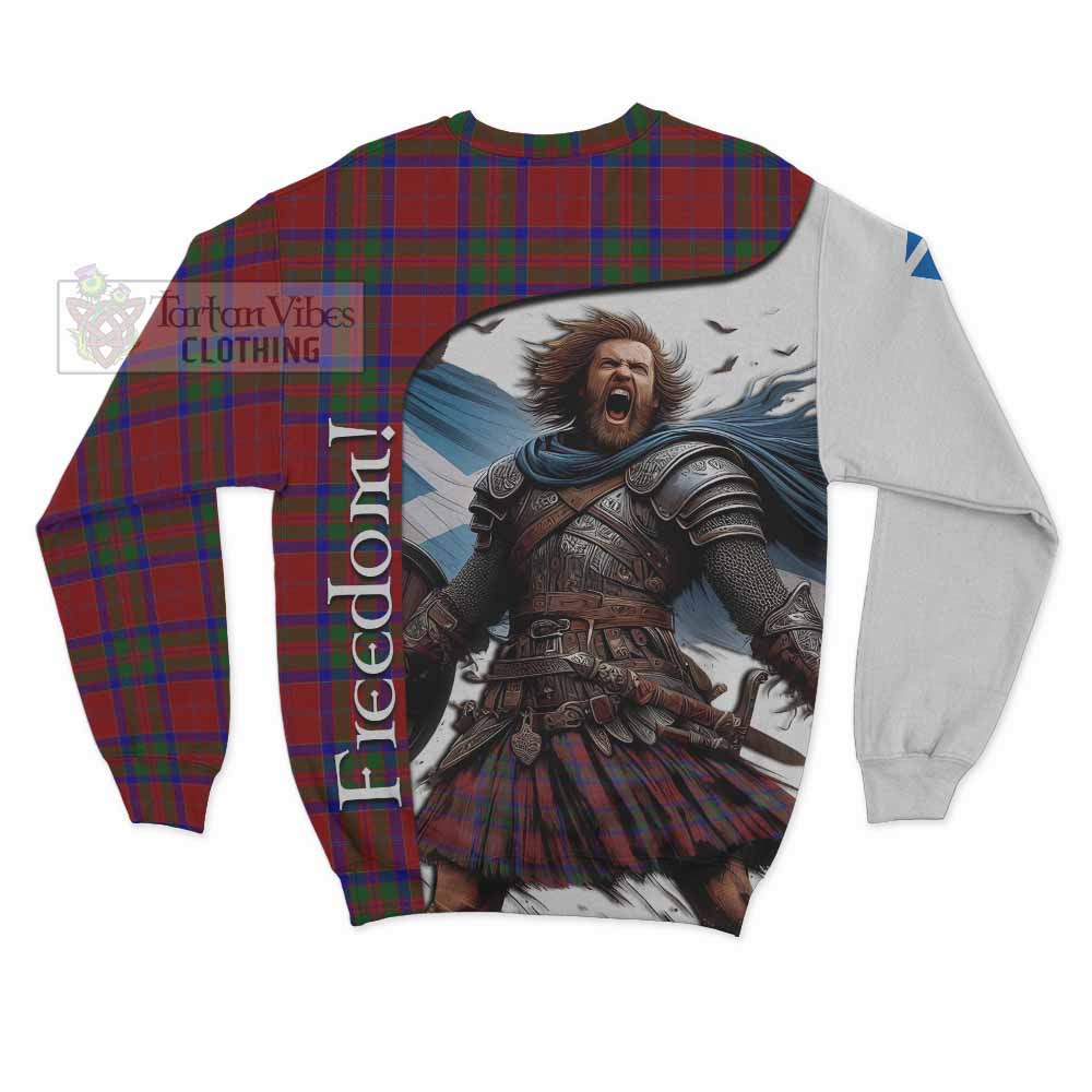 Tartan Vibes Clothing MacGillivray (McGillivray) Crest Tartan Sweatshirt Inspired by the Freedom of Scottish Warrior