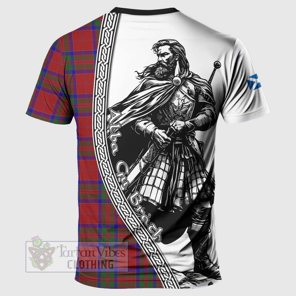 Tartan Vibes Clothing MacGillivray (McGillivray) Tartan Clan Crest T-Shirt with Highlander Warrior Celtic Style