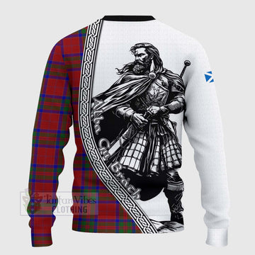 MacGillivray (McGillivray) Tartan Clan Crest Knitted Sweater with Highlander Warrior Celtic Style