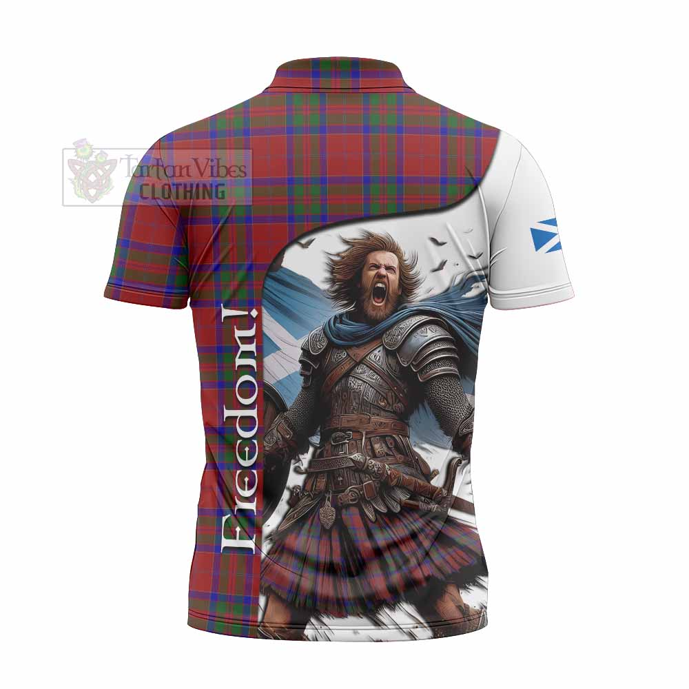 Tartan Vibes Clothing MacGillivray (McGillivray) Crest Tartan Zipper Polo Shirt Inspired by the Freedom of Scottish Warrior